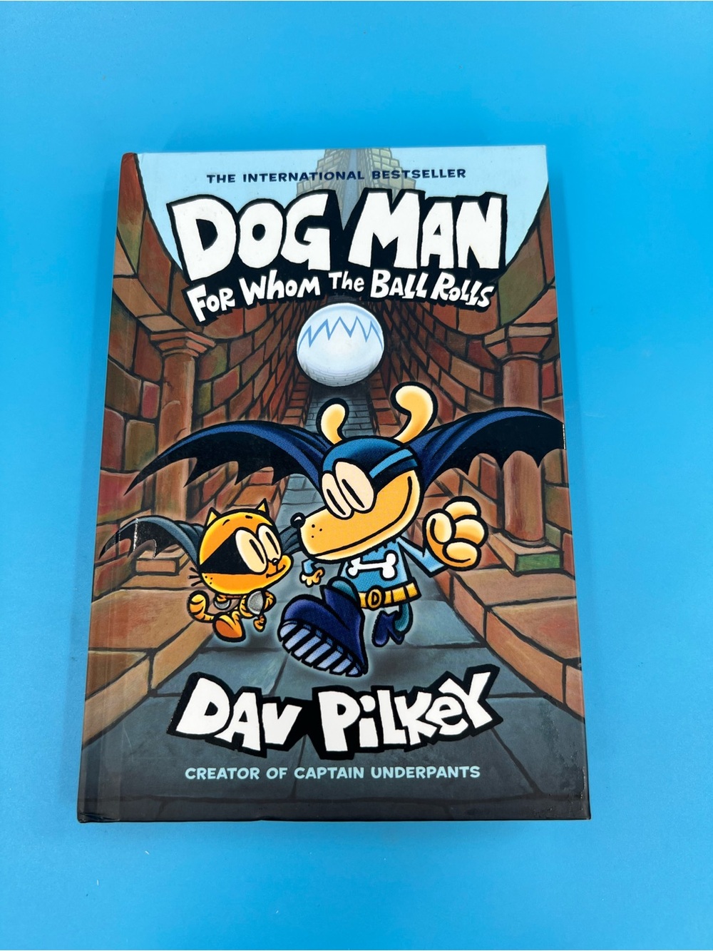 Dog Man For Whom the Ball Rolls Book 7 Dav Pilkey Hardcover Graphic Novel